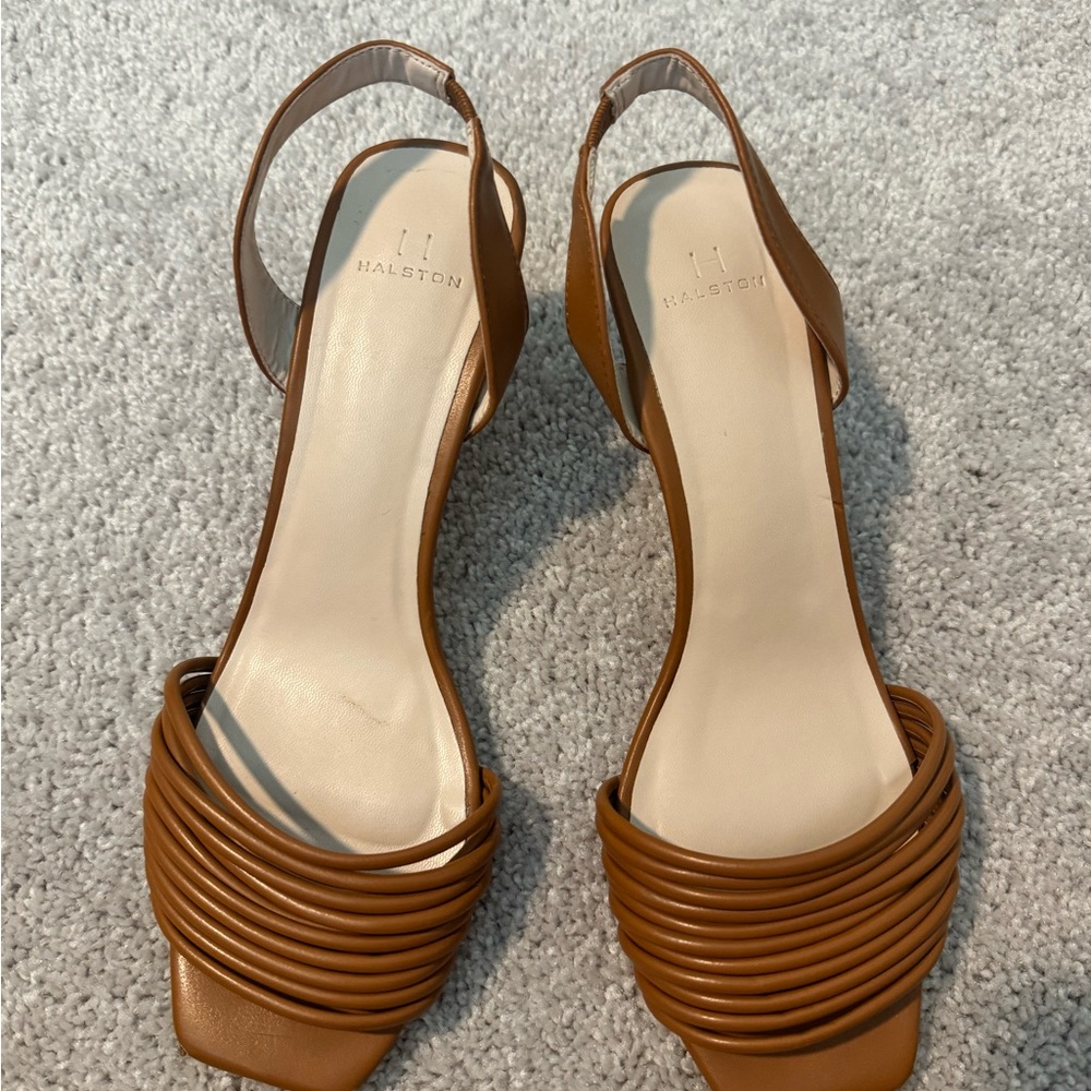 Halston Heritage Tan Hong Kong Sandals
